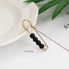 Imitation Pearl and Rhinestone Safety Pin Brooch with Multiple Designs - Image 12
