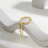 Minimalist Ear Cuff with Chain No Piercing - Image 4