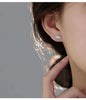 Lotus Flower Stud Earrings with Petal Details - Image 11