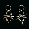 Goth Jewelry Rivet Tiger Nail Earrings Grunge Rock Accessories Punk Chains Earrings Women Punk Charms Earrings Aesthetic - Image 3
