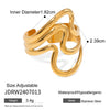 Sculptural Adjustable Ring in Multiple Gold-Tone Designs - Image 10