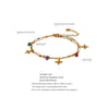 Colorful Bead and Flower Chain Anklet in Gold-Tone or Silver-Tone - Image 4