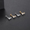 Cubic Zirconia Labret Stud 16G Internally Threaded for Lip Tragus and Helix - Image 65
