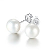 Pearl Silver Earrings Stud Earring For Women Wedding Jewelry Accessories Party Holiday Gift - Image 3