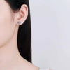Earrings Silver Round Cut Stud Earrings Piercing Earrings for Men and Women Jewelry - Image 18