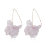 1Pair Designs Multicolored Resin Flower Long Earrings Bohemia Handmade Petal Dangle Earrings For Women Gift - Image 14