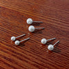 Pink Heart and Bow Stud Earrings Set with Pearl-Style Details - Image 68
