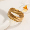 Loe Titanium Steel Elastic Bracelet for Women.Heart Shape.1Pcs.Gold Plated Punk Jewelry.Hip Hop - Image 11