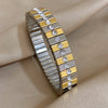 Vintage Elasticity Stainless Steel Bangles Bracelet for Women Classic Heart Square Adjustable Wristband Bangle - Image 18