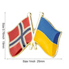 Ukraine Flag Badge Brooch Natinal Lapel Pins Flag Lapel Pins Country Flag Badge - Image 14