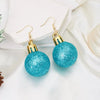 Christmas Snowflake Star Ball Shaped Bulb Earrings Hook For Women Ear Dangle Drop Xmas Party Jewelry Gift - Image 7