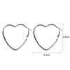 Minimalism Metal Heart Hoop Earrings for Women Golden Silver Color Love Dangle Earrings Party Romantic Statement Jewelry - Image 5