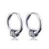 1 Pair Crosses Star Geometric Vintage Stainless Steel Round Small Hoop Earrings for Man Woman Teens Gift Jewelry Y2k Accessories - Image 19