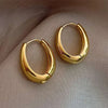 Tobest European Style Punk Geometric Half Metal Big Ball Round Earrings for Women Girls Party Accessories - Image 19