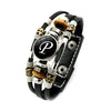 26 Letter A-Z Charms for Bracelets ID Name Friendship Black Braided Multilayer Punk Leather Bracelet Men Women Kids Family Gifts - Image 22