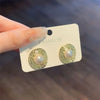 Korean Irregular Baroque Bimitation Pearl Round Stud Earring for Women Gold Color Earring Jewelry Simple Valentine's Day Gift - Image 2