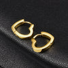 1Pair Punk Stainless Steel Heart Hoop Earrings For Women Not Fade Ear Rings Hip Hop Jewelry - Image 3