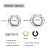1pc Exaggerated c-Shaped Non-Piercing Nose Ring Fake Piercing Non-Piercing Ear Bone Clips For Men Ear Cuff Earrings - Image 2
