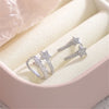 1Pcs Punk Zircon Ear Cuff Clip on Earrings for Women Girls No Pierced Crystal Star Heart Earcuff Ear Wrap Clips Jewelry - Image 3