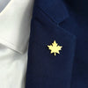 design Smooth maple leaf stainless steel brooch, stylish lapel pin, badge, gift for friends - Image 1