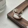 Silver Open Rings for Women Couple Vintage Simple Wave Twisted Ring Party Prevent Allergy Jewelry Holiday Gifts - Image 8