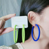 1 pair Round Circular Earrings Funny Jewelry Circle Accessories Acrylic Ear Jewelry Gift - Image 2