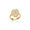 Four Clover Rotating Rings for Women Adjustable Stainless Steel Wedding Ring Aesthetic Jewelry Gift - Image 6