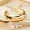 Exaggerated Irregular Cuff Bracelets for Women Punk Gold Silver Color Glossy Opening Plastic Bangle Female Jewelry - Image 1