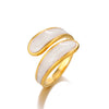 Sell Well in Europe America Wide Version Pearl Rings for Women Exaggerate Chunky Statement Jewelry Ring Gift - Image 14