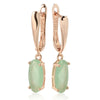 Clear Light Blue Zircon Earring for Women Rose Gold Color Simple Daily Party Jewelry - Image 7