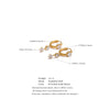 Stainless Steel Shiny Cubic Zirconia Drop Earrings Gold Platinum Pvd Plated Delicate Chic Jewelry Recommend - Image 12
