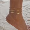 Layered Chain Anklet with Small Charm Details - Image 10
