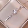 Heart Stainless Steel Zirconia Necklaces For Women Girls Love Gold Color Metal Necklace Party Birthday Daily Jewelry - Image 17