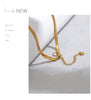Snake Chain Double Layer Stainless Steel Water Drop Pendant Necklace for Women Statement Gold Color Jewelry - Image 20