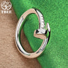 Gold Bending Nail Adjustable Rings For Women Man Bridal Birthday Wedding Party Charm Jewelry Gift - Image 5