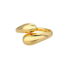 Stainless Steel Rings for Women Open Gold Color Ring Wedding Couple Band Jewelry Gifts Items - Image 7
