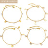 Woman's Leg Anklets Stainless Steel Moon Stars Charms Summer Foot Ankle Bracelet Beach Boho Golden Jewelry - Image 2