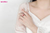 Silver Color Jewelry Gift Sets for Women Female Romantic Heart Zircon Huggie Earrings Pendant Necklace Ring - Image 16