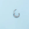 1pc 6-12mm 16G Steel Nose Ring Hoop Septum Clicker Double Layers Seamless Hinged Piercing Conch Daith Cartilage Earring - Image 7