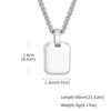Men's Geometric Pendant Necklace with Stainless Steel Chain - Image 16