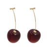 Cute Cherry Fruit Acrylic Earrings Resin Cherry Earrings For Women Kpop Jewelry Accessories - Image 6
