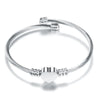 316L Stainless Steel Heart Cable Bangle For Women Hand Bracelet Jewelry Accessories Adjustable Size - Image 8