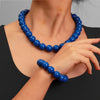 Two-Piece Acrylic Bead Necklace and Bracelet Set with Geometric Shapes - Image 39