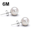 Pearl Silver Earrings Stud Earring For Women Wedding Jewelry Accessories Party Holiday Gift - Image 8