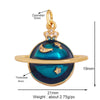 Shining Moon Star Sun Tellurion Celestial Compass Charm Pendant Gold Colour, Jewelry Necklace Bracelet Making Supply - Image 17