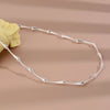 Minimalist Silver Color Clavicle Chain Necklace for Women Creative Bamboo Chain Party Jewelry Gifts - Image 3
