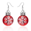 Christmas Snowflake Star Ball Shaped Bulb Earrings Hook For Women Ear Dangle Drop Xmas Party Jewelry Gift - Image 20
