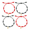 12pcs/Set Round Glass Evil Eye Red String Kabalah Bracelet Women Thread Hamsa Hand Macrame Simple Chic Jewelry Present - Image 22