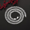 Silver 7MM Chain Bracelets Neckalces Jewelry Set for Man Women Party Wedding Holiday Gift - Image 3