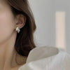 Korean Arrival Metal Fresh Lovely Sweet Grey Leaf Stud Earrings for Women Jewelry Gifts - Image 27
